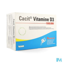 Afbeelding in Gallery-weergave laden, Cacit Vit. D3 1000mg/880ie Bruisgranul. Zakje 90