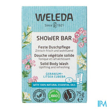 Afbeelding in Gallery-weergave laden, Weleda Shower Bar Geranium + Litsea Cubeba 75g