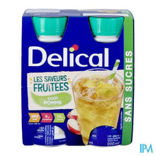 Afbeelding in Gallery-weergave laden, Delical Fruitdrink Z/suiker Appel 4x200ml