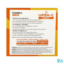 Load image into Gallery viewer, Upsa C Energy 1000mg Bruistabl 60