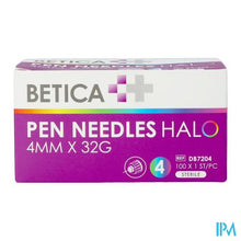 Load image into Gallery viewer, Betica Pen Needles Halo 4mmx32g 100