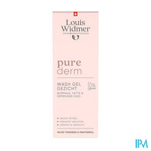 Load image into Gallery viewer, Widmer Purederm Wash Gel Gezicht Zonder Parfum 125ml