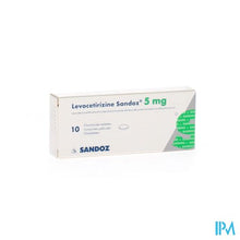 Afbeelding in Gallery-weergave laden, Levocetirizine Sandoz 5mg Comp Enrob. 10 X 5mg