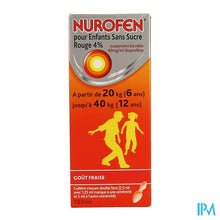 Afbeelding in Gallery-weergave laden, Nurofen Kind Suikervrij 4% Aardbei Orale Susp150ml