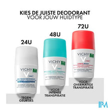 Load image into Gallery viewer, Vichy Deo Stress Resist 72u Roller 50ml Nf