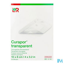 Afbeelding in Gallery-weergave laden, Curapor Transparant Steriel 10cmx 8cm 25 13102