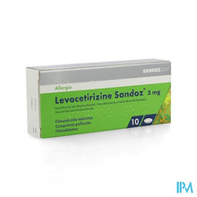 Afbeelding in Gallery-weergave laden, Levocetirizine Sandoz 5mg Comp Enrob. 10 X 5mg