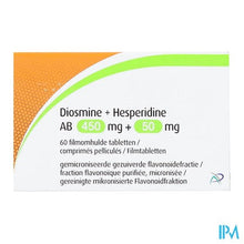 Load image into Gallery viewer, Diosmine+hesperidine Ab 450mg+50mg Filmomh Tabl 60