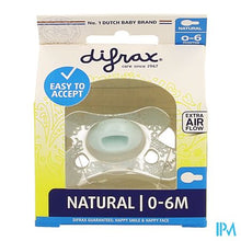Afbeelding in Gallery-weergave laden, Difrax Fopspeen Natural 0-6m