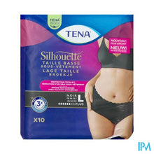 Load image into Gallery viewer, Tena Silhouette Plus Noir Lage Taille l 10 780223