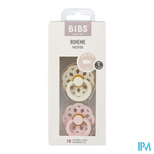 Afbeelding in Gallery-weergave laden, Bibs 1 Fopspeen Boheme Duo Ivory&blossom