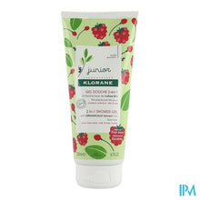 Afbeelding in Gallery-weergave laden, Klorane Petit Junior Douche Gel Framboos 200ml Nf