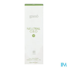 Load image into Gallery viewer, Gano Care Neutral 10% Cbd Olie 15ml