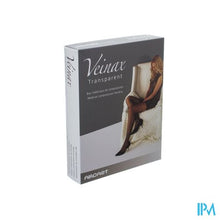 Afbeelding in Gallery-weergave laden, Veinax Panty Transparant 2 Lang Zwart Maat 1