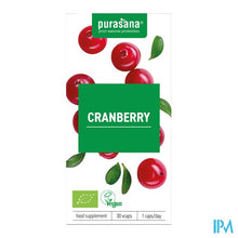 Afbeelding in Gallery-weergave laden, Purasana Vegan Cranberry Bio Caps 30