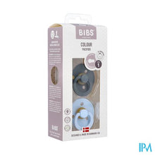 Afbeelding in Gallery-weergave laden, Bibs 1 Fopspeen Duo Iron Baby Blue