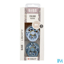 Afbeelding in Gallery-weergave laden, Bibs 1 Fopspeen Duo Liberty Garden Bobo Blue 2