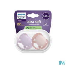 Afbeelding in Gallery-weergave laden, Philips Avent Fopspeen +6m Soft Roze/lila 2