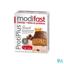 Load image into Gallery viewer, Modifast Protiplus Reep Melkchocolade-caramel 162g