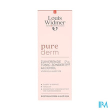 Load image into Gallery viewer, Widmer Purederm Zuiverende Tonic Zonder Alcohol Zonder Parfum 200ml