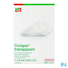 Afbeelding in Gallery-weergave laden, Curapor Transparant Steriel 7cmx 5cm 50 13101