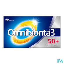 Load image into Gallery viewer, Omnibionta3 50+ Multivitamines voor Vitaliteit met Ginseng (90 tabletten)