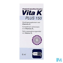 Afbeelding in Gallery-weergave laden, Vita K Plus 150 Druppels Fl 6ml