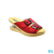 Afbeelding in Gallery-weergave laden, Brigitte Ravel Spring Muiltje Hout Snake Red 40