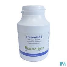 Load image into Gallery viewer, Threonine l 500mg Hdg Caps 120