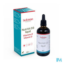 Load image into Gallery viewer, Nutrivit D3 Liquid 100ml Nutrisan
