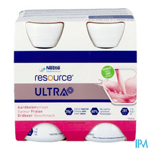 Load image into Gallery viewer, Resource Ultra+ Aardbeiensmaak 4x125ml