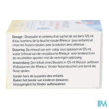 Load image into Gallery viewer, Rhinicur Neusspoelzout Kinderen Sach. 20x1,25g