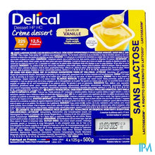 Charger l'image dans la galerie, Delical Creme Dessert Hp-hc Z/lact.vanil 4x125g Nf
