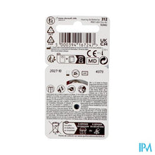 Load image into Gallery viewer, Duracell Easytab Hoorbatterij Da312 6 Bruin