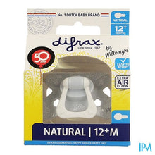 Afbeelding in Gallery-weergave laden, Difrax Fopspeen Natural 12m+