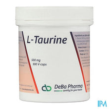 Afbeelding in Gallery-weergave laden, l-taurine Caps 100x500mg Deba
