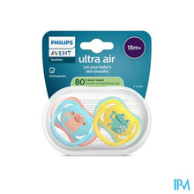 Afbeelding in Gallery-weergave laden, Philips Avent Fopspeen +18m Air Kikker/aap 2