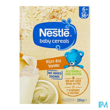 Afbeelding in Gallery-weergave laden, Nestle Baby Cereals Rijst Vanille Glutenvrij 250g