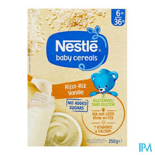 Load image into Gallery viewer, Nestle Baby Cereals Rijst Vanille Glutenvrij 250g