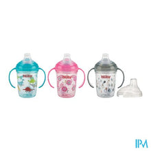 Afbeelding in Gallery-weergave laden, Nuby Antilekbeker Uit Tritan Met Print 240ml 6m+