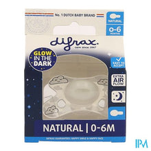 Afbeelding in Gallery-weergave laden, Difrax Fopspeen Natural 0-6m Nacht