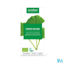 Afbeelding in Gallery-weergave laden, Purasana Vegan Ginkgo Biloba V-caps 70 Be-bio-02