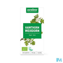 Afbeelding in Gallery-weergave laden, Purasana Meidoorn Extract 100mg Bio V-caps 120