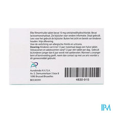 Afbeelding in Gallery-weergave laden, Cetirizin Aurobindo 10mg Filmomh Tabl 10