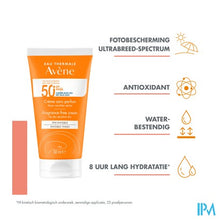 Afbeelding in Gallery-weergave laden, Avene Zon Spf50+ Creme Zonder Parfum 50ml