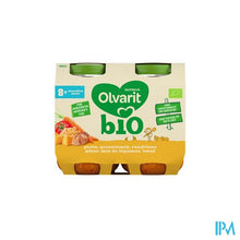 Afbeelding in Gallery-weergave laden, Olvarit Bio Pasta Groentemix Rundvlees 2x200g