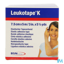 Afbeelding in Gallery-weergave laden, Leukotape K Kleefwindel Elast Huid 7,5cmx5m 1