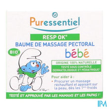 Afbeelding in Gallery-weergave laden, Puressentiel Ademhaling Massagebalsem Baby 30ml