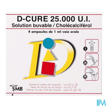 Load image into Gallery viewer, D-cure 25 000 I.E. - 4 Drinkbare Ampoules