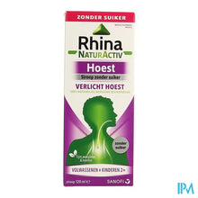 Load image into Gallery viewer, Rhina Natur Activ Hoest Zonder Suiker Siroop 120ml